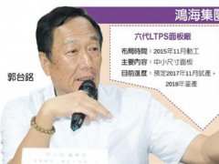 等不及了 鴻夏鄭州OLED廠提前啟動