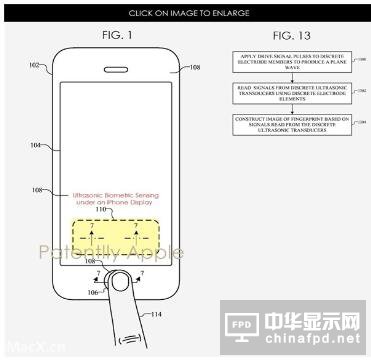 蘋果45項新專利公布：含iPhone8屏幕下Touch ID超聲波識別
