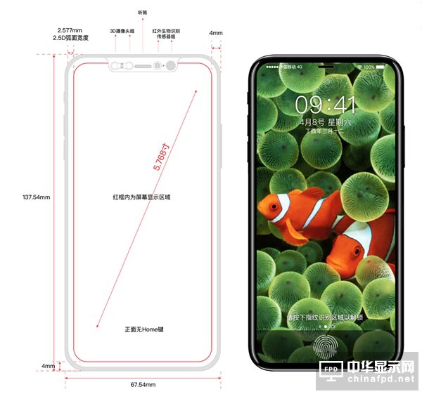 iPhone 8最新消息！iPhone 8外形準確參數、配置信息曝光：碾壓小米6？