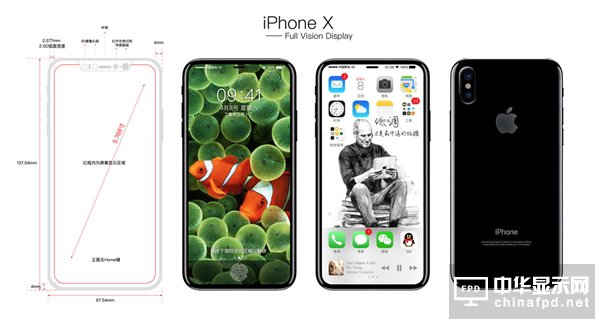 iPhone 8最新消息！iPhone 8外形準確參數、配置信息曝光：碾壓小米6？