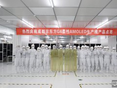 中國首條柔性AMOLED生產線——BOE（京東方）成都第6代柔性AMOLED生產線點亮投產