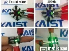 KIAST在編織物上實現OLED 1000小時的壽命和2mm的彎折半徑