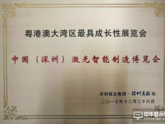 中國激博會榮獲“粵港澳大灣區展覽會”最具成長性獎