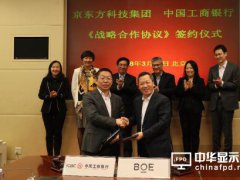 京東方與工商銀行簽訂500億元戰略合作協議